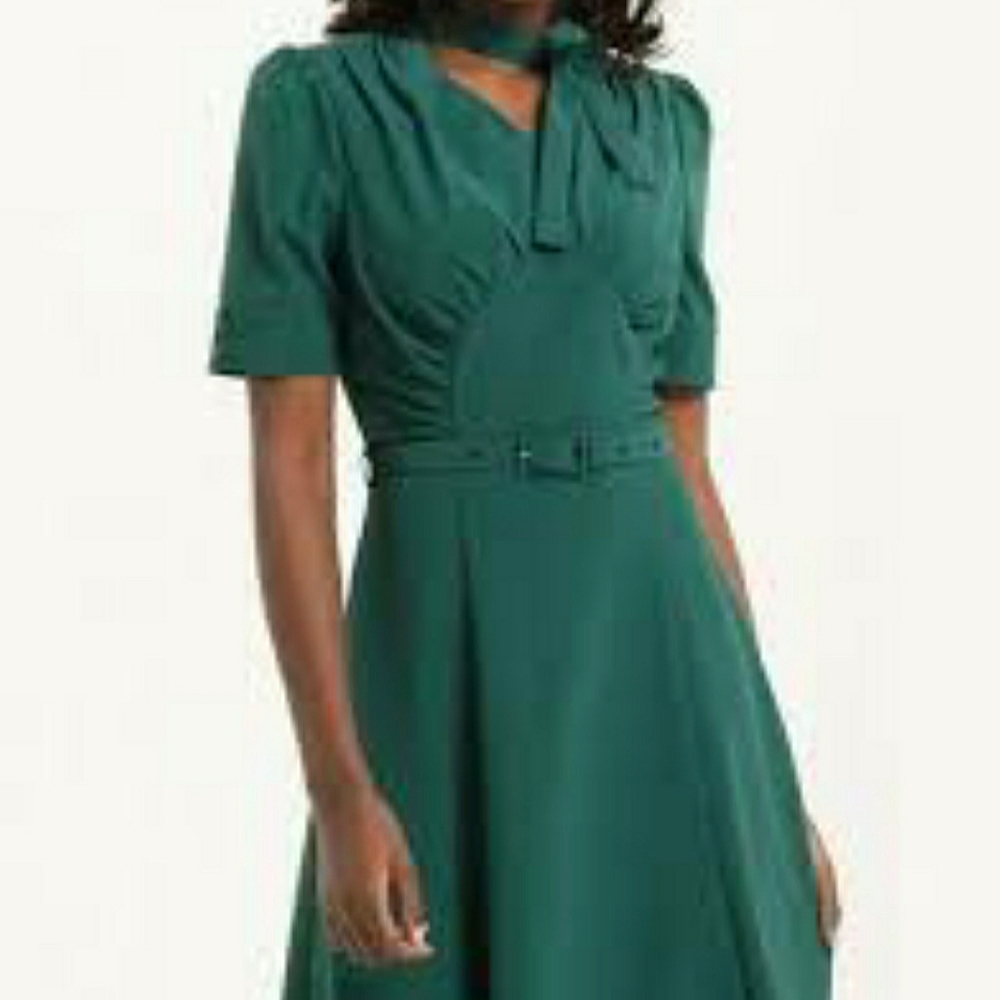 1940's vintage green dress by Voodoo Vixen